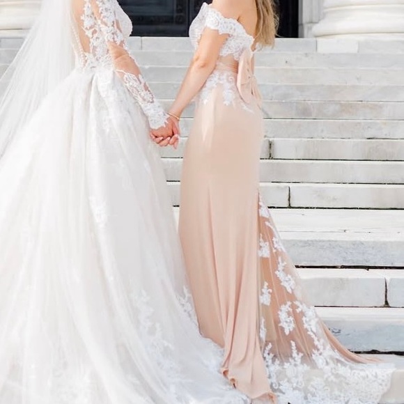 Mermaid Sweep Train Dress Bridesmaids(4) - Picture 5 of 10